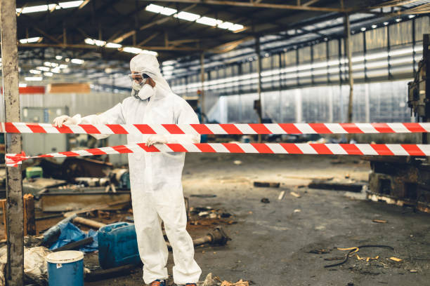 Professional Sewage Cleanup technician working in McFarland, WI